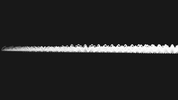 Oscilloscope Scintillant Glitching Audio Forme Onde Sonore Modèle Pulsant Sans — Video