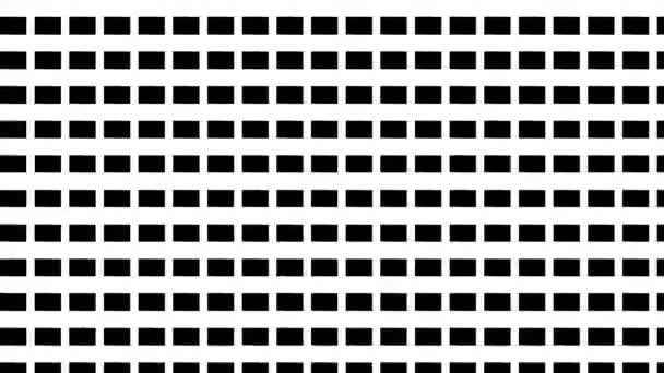 Bizarre Perturbé Décalé Grille Chaotique Décalé Checkerboard Checker Board Pattern — Video