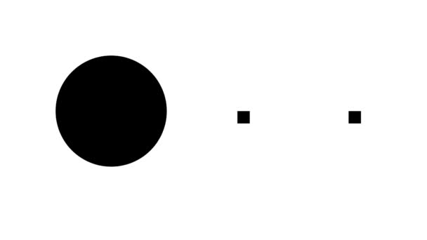 Pacman食用药丸圈 — 图库视频影像