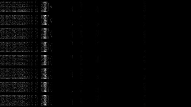 Máscara Llenando Marco Con Película Fotográfica Escalonada Progresiva Ruido Roto — Vídeo de stock