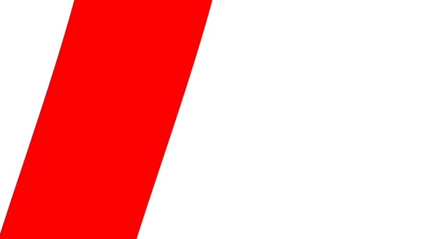 Bordi Motivo Nastro Quadrato Inclinazione Rosso Bianco Blu — Video Stock