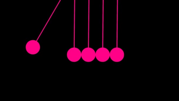 Newton's Newtons Cradle Mask Executive Toy Physics Model Boucle de démonstration 
