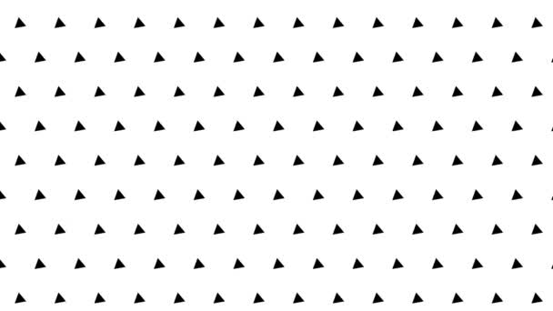 三角形の遷移フィルマスクのグリッド — ストック動画