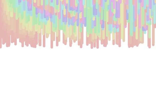 Doux Muted Pastel rose et Lilas barres arrondies Dropping Down Frame 