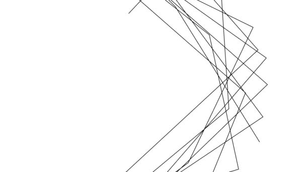 Forme abstraite de cristal se déplaçant à travers le cadre et le dos 