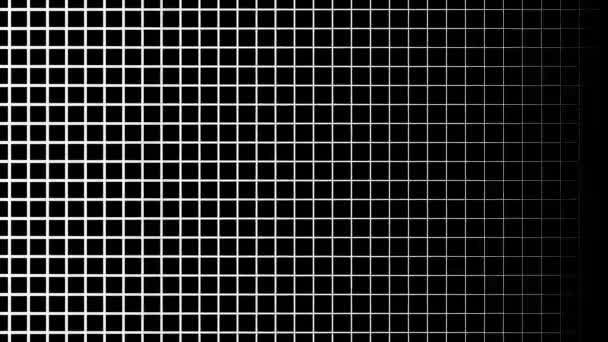 Corrediça Baseada Grade Máscara Transição Fechamento Horizontal — Vídeo de Stock