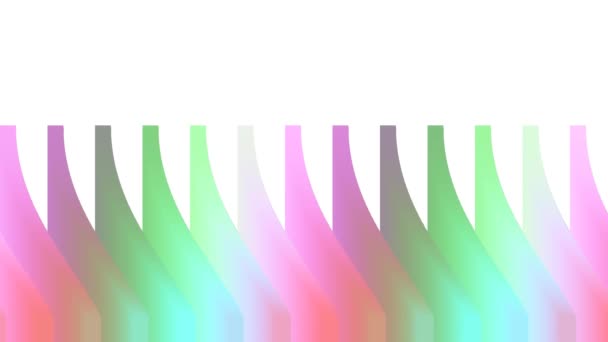 Líneas Color Pastel Abstracto Desplazamiento Hacia Arriba Marco — Vídeos de Stock