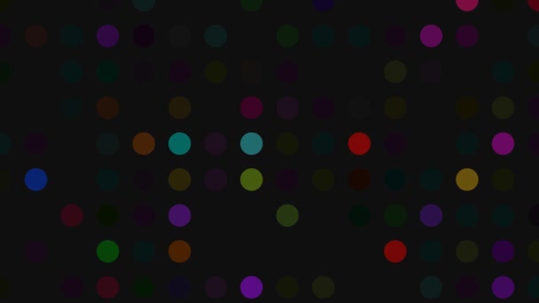 Abstraktní Disco Blikající Kruhová Světla Flash Vzor — Stock video