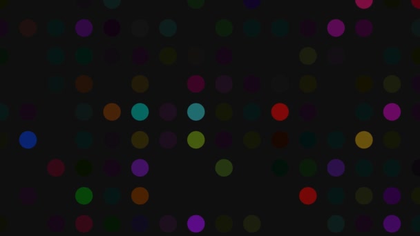 Astratto Disco Lampeggiante Cerchio Luci Flash Pattern — Video Stock