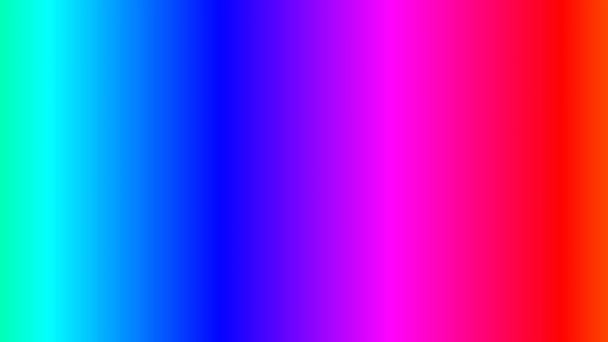 大きな明るいフルスペクトルの水平方向にパンニング色の虹 — ストック動画