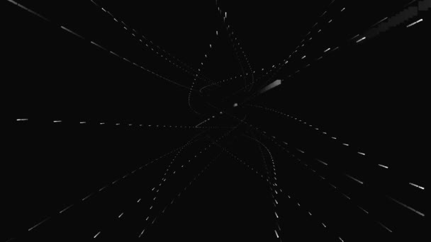 Cool Interessant Visueel Masker Voor Abstracte Sterren Starfield Flashing — Stockvideo