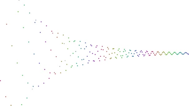 Cuadrados Formando Túnel Embudo Abstracto Máscara Espacial — Vídeos de Stock