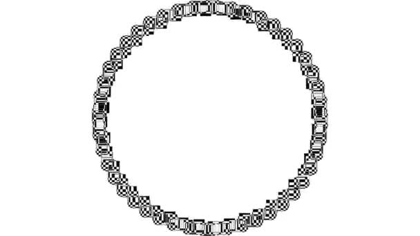 Exploderende Instortende Interessante Circulaire Ring Loop Patroon — Stockvideo