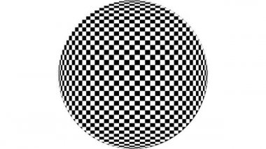 Dönen Küresel Çarpık Çizgili Tahta Topu