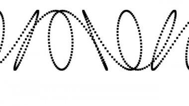 Soyut Dairesel İplikler Yumuşak İlginç Arkaplan Döngüsü