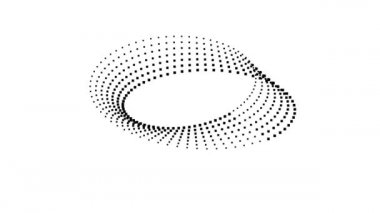 Titrek Mobius Pikseller Şeridi 3d Tüp Gidiyor