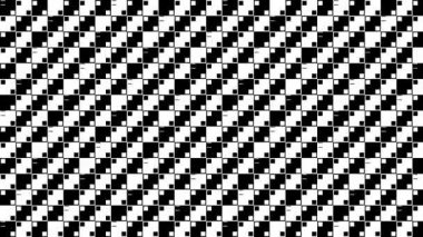 Aralıksız Siyah ve Beyaz Kareler Döngüsü Kareli Izgara Oluşturuyor