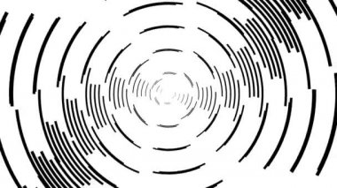 Garip Kısmi Çember Yayları İlginç Yayın Wifi Deseni Döngüsü