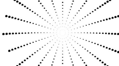 Basit Noktalar Tünelinin İçinde Sallanırken Kamera Maskesi Sarsılıyor