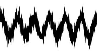Gürültülü Kaos İşlenmemiş Ses Dalgası