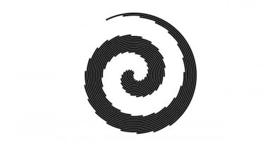 Birçok Halkanın Soyut Sarmalı Helix Canlandırılmış Döngü Oluşturuyor