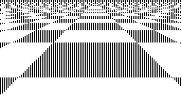 Bit Bit Low Pixel Posterzed Checkerboard Plane — Stockvideo