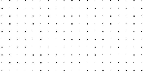 Grille Points Carrés Pulsants Pixels Pulsant Lentement — Video