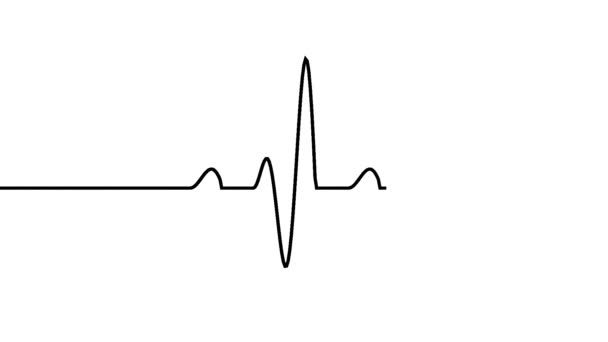 Masque d'animation pulsant de la ligne de moniteur de fréquence cardiaque 