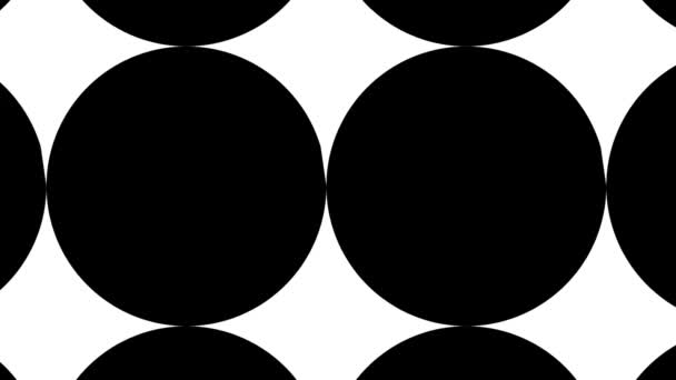 Array Grid Large Circles Filling Frame Endless Loop — Stock Video