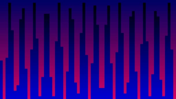 Abstrato 80S Cyberpunk Concept Night Time Cityscape Bares Fundo — Vídeo de Stock