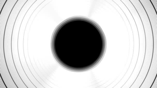 Kruhové Soustředné Kruhové Prstence Kulatým Přechodovým Výplní — Stock video