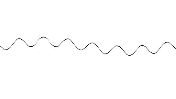 Sinusvåg Med Additiva Frekvenser Ändra Vågform Över Tid Loop — Stockvideo