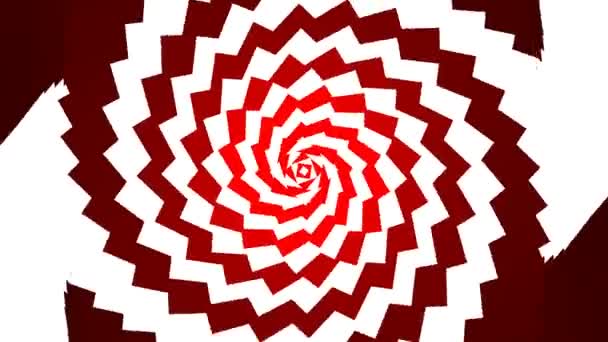 Spinning Hypnotic Sharp Jagged Tunnel Spinning Cycle — Stockvideo