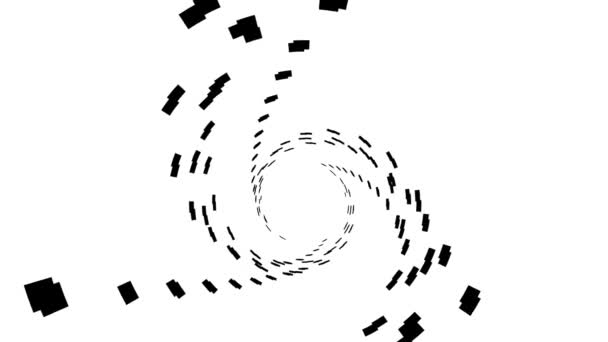 Superposición Intersección Dna Espiral Patrones Máscara Spinning — Vídeo de stock