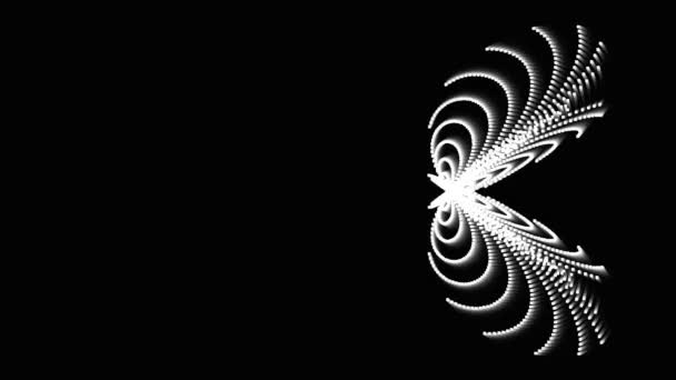Abstracto Espacio Digital Mariposa Que Vuela Fluyendo Través Del Marco — Vídeos de Stock
