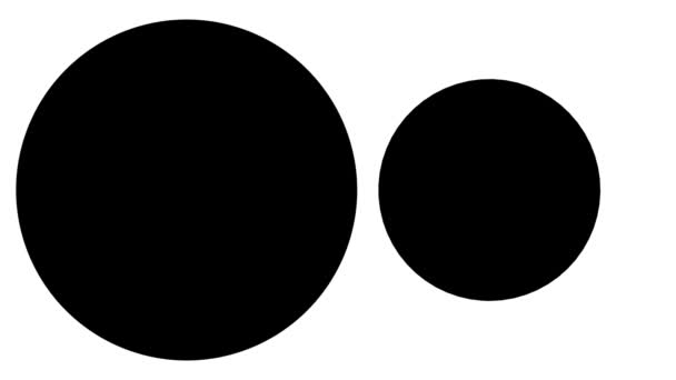 Wobbling Oscillante Alternando Swapping Circle Focus Highlight Maschere — Video Stock