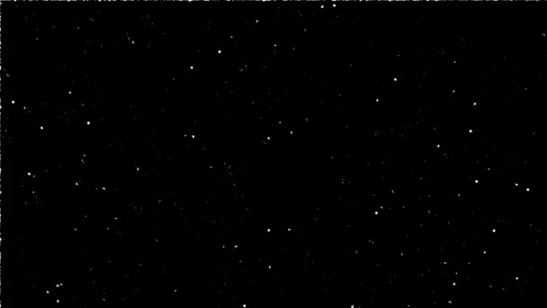 Scintillante Cielo Stellato Dissolvenza Effetto Maschera — Video Stock