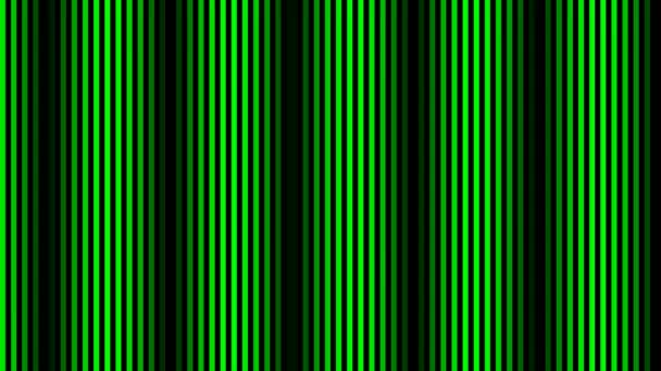 Horizontally Scrolling Oscillating Black Bars Green Gradient Background — Stock video