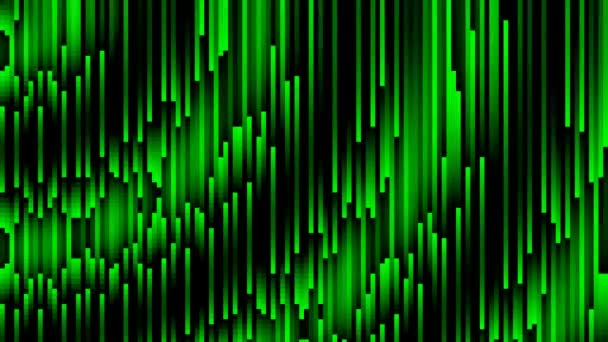电绿黑色网杆形成复合墙体地形 — 图库视频影像