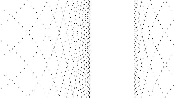 Moviéndose Través Planos Píxeles Patrón Hexagonal Hexagonal Looping Sin Fin — Vídeos de Stock