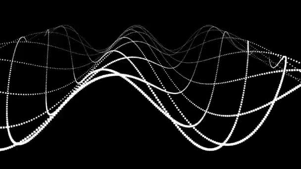 複数の波面で構成される曲げ波面 — ストック動画