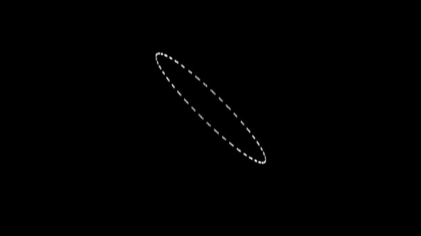 Spinning Simples Halo Círculo Anel Forma Máscara — Vídeo de Stock