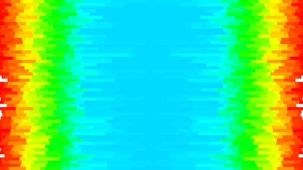 闪闪彩虹斜率光谱分析中心推出彩色填充图环 — 图库视频影像