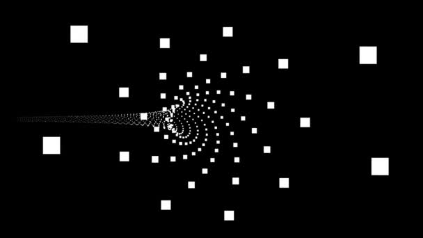 Loop Infinito Che Muove Avanti Indietro Attraverso Tunnel Astratto Grandi — Video Stock