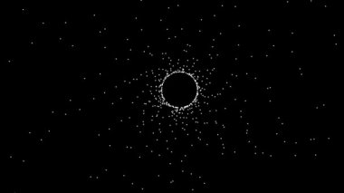 Dönen Girdap Girdap Kara Delik Tekillik Maskesi