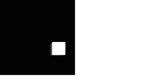 Нескінченна Маска Петля Квадратної Коробки Випадково Рухається Половину Рамки — стокове відео