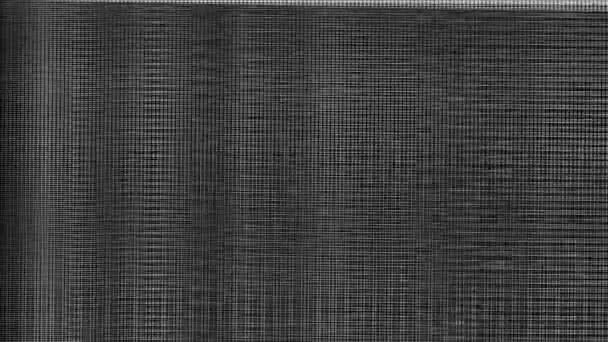 Dark Weaved Crosshatch Moving Threads Overlay Fabric Texture Loop — Stock Video