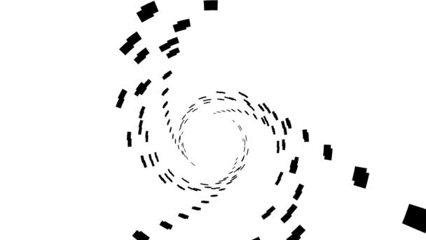 Endless Loop Movendo Para Trás Para Frente Através Túnel Abstrato — Vídeo de Stock