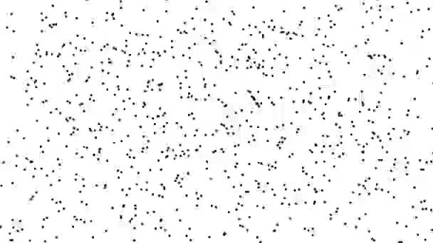 Random Spray Moving Randomised Dots Points Noisy Noise Loop — Stock Video