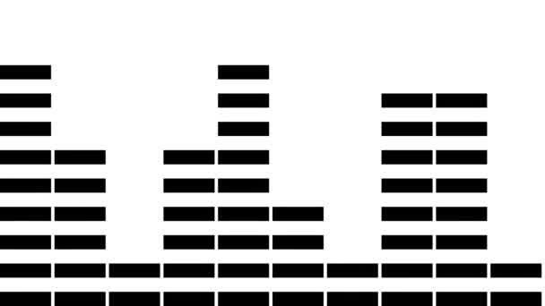 Bucle Repetitivo Interminable Barras Gráficas Gráficos Visualización Audio Vdu Ecualizador — Vídeo de stock